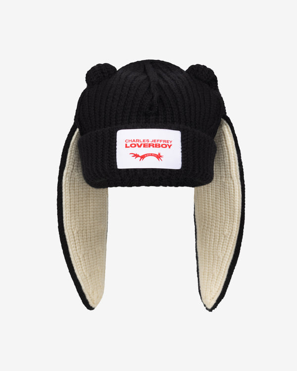 Charles Jeffrey Loverboy - Men's Chunky Rabbit Beanie - (Black)