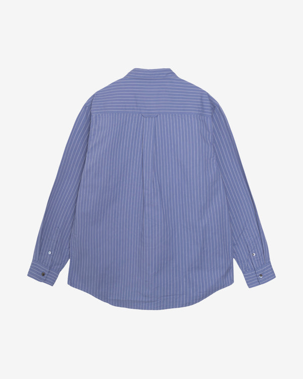 Stüssy - Men's Oxford Long Sleeve Shirt - (Blue)