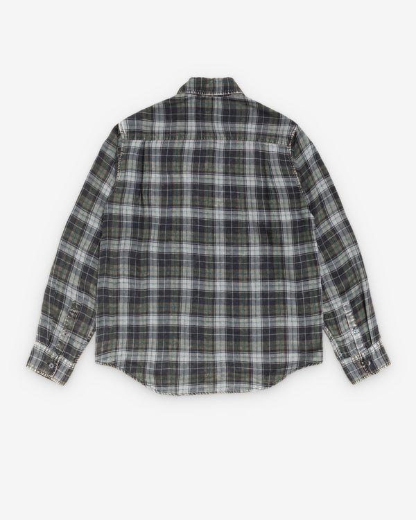 Stüssy - Men's Matthew Plaid Shirt - (Charcoal)