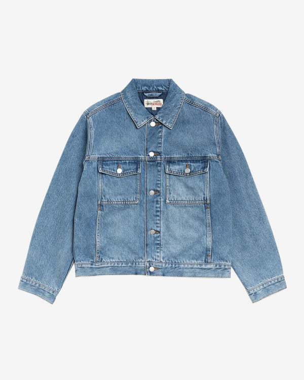 Stüssy - Men's Lined Denim Trucker - (Indigo Stone Wash)