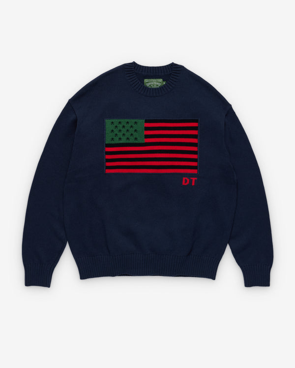 Denim Tears - Men's 1619 Pan-African American Sweater - (Navy)