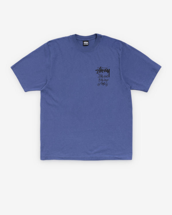 Stüssy - Men's Any Angle Pigment Dyed Tee - (Indigo)