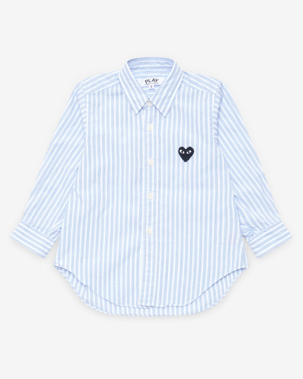 Play - Kid's Striped Shirt - (Light Blue/White/Black)