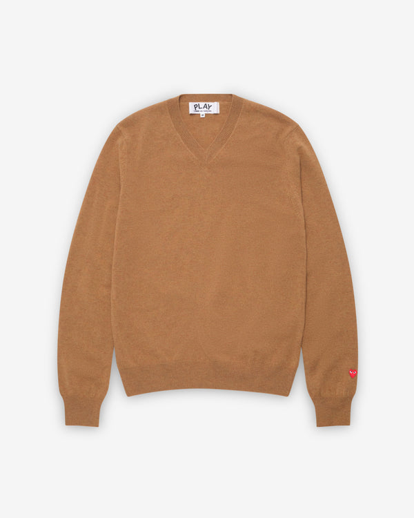 Play - Pastel V-Neck Sweater - (Camel)