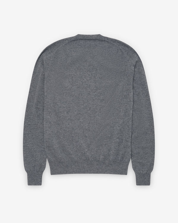Play - Gold Heart V-Neck Sweater - (Grey)