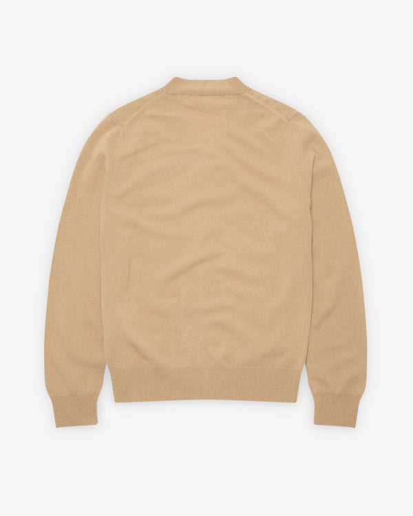 Play - Men's White Heart Cardigan - (Camel)