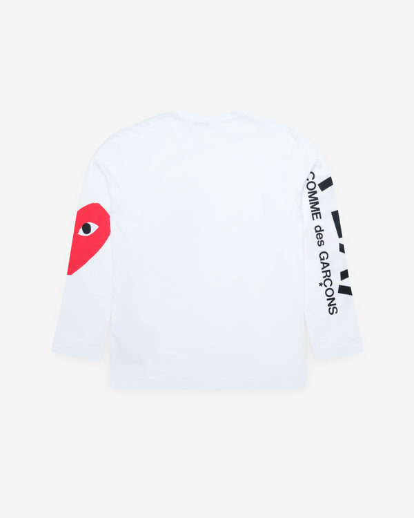 Play - Logo Sleeve Long Sleeve T-Shirt - (White)