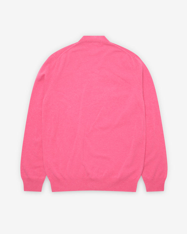 Play - Men’s Stacked Heart Cardigan - (Pink)