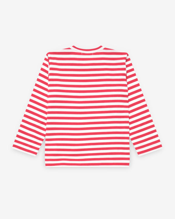 Play - Kid's Striped T-Shirt - (Red)