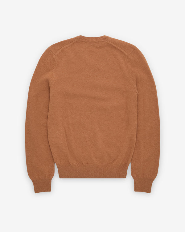 Play - Stacked Heart V-Neck Sweater - (Beige)