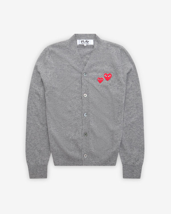 Play - Men’s Big Little Heart Cardigan - (Grey)