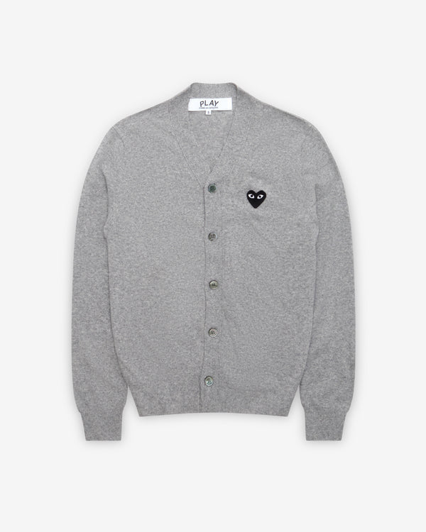 Play - Black Heart Cardigan - (Grey)