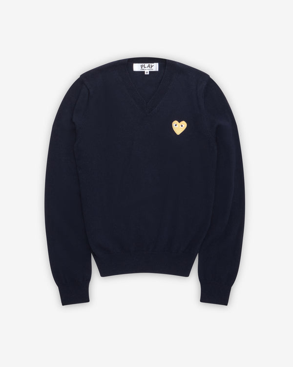Play - Gold Heart Cardigan - (Navy)