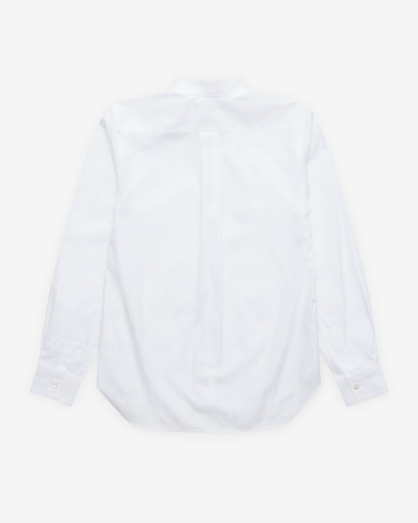 CDG Shirt Forever - Men's Poplin Plain Shape Shirt - (White)