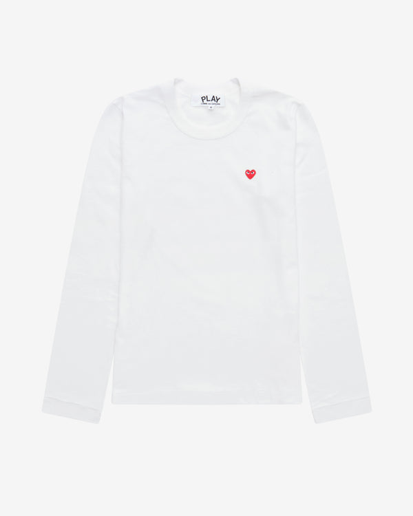 Play - Tiny Heart Long Sleeve T-Shirt - (White)