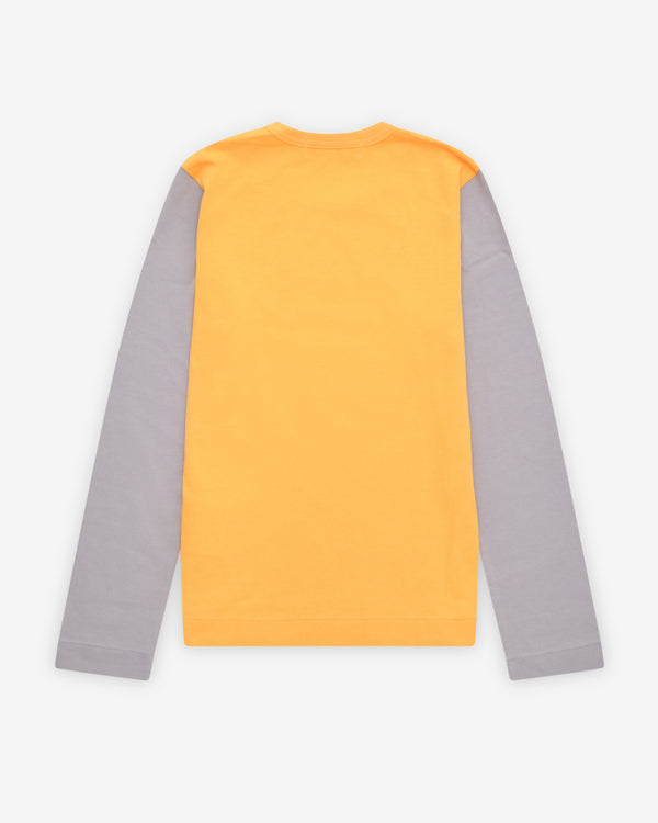 Play - Bi-Color Long Sleeve T-Shirt - (Yellow/Grey)