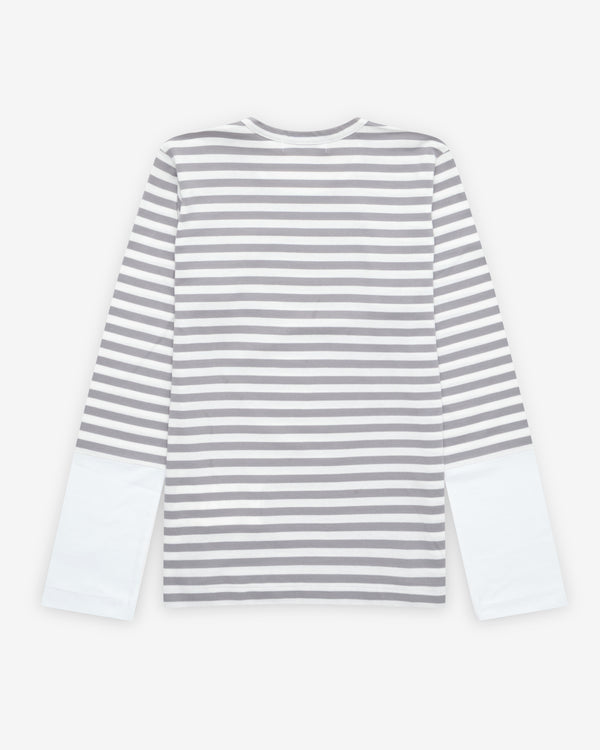 Play - Long Sleeve Striped T-Shirt - (Grey/White)