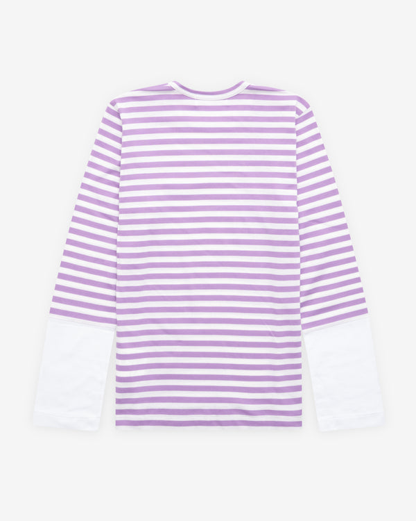 Play - Long Sleeve Striped T-Shirt - (Purple/White)
