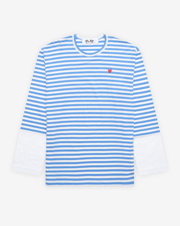 Play - Long Sleeve Striped T-Shirt - (Blue/White)