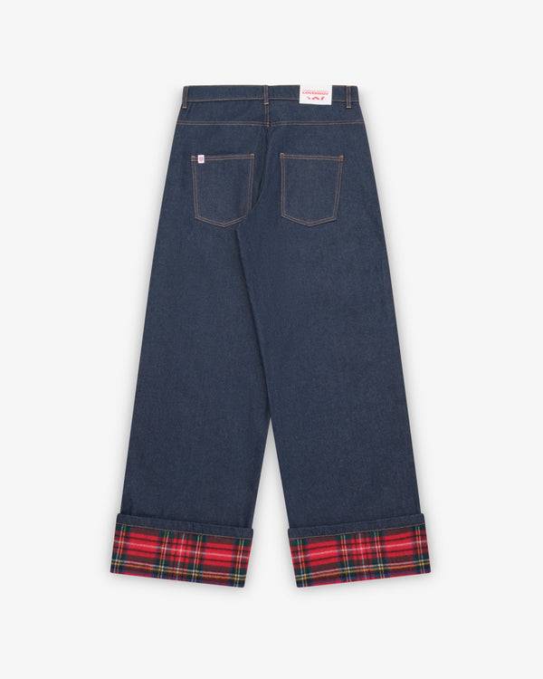 Charles Jeffrey Loverboy - Men's Scarf Wide Leg Jeans - (Blue)