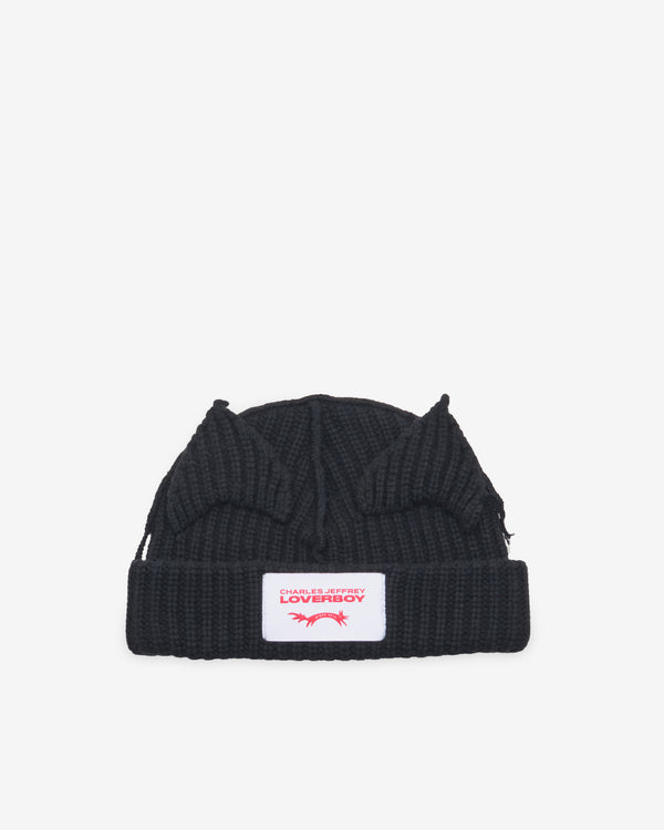Charles Jeffrey Loverboy - Men's Chunky Ears Beanie - (Black)