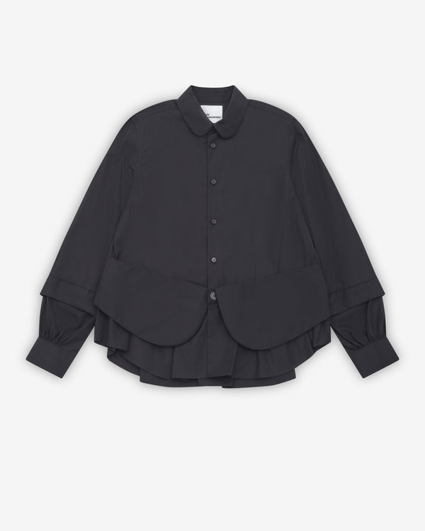 Noir Kei Ninomiya - Women's Layered Poplin Shirt - (Black)