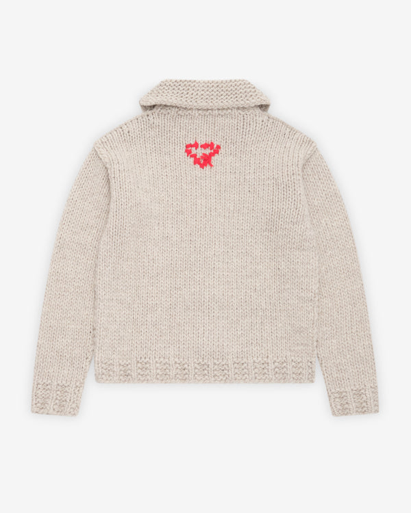 Prada - Women's Wool Zipper Cardigan - (Ivory)