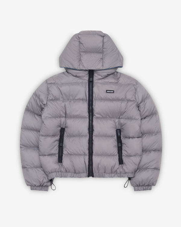 Miu Miu - Women's Light Pongé Down Hoodie - (Steel Gray)
