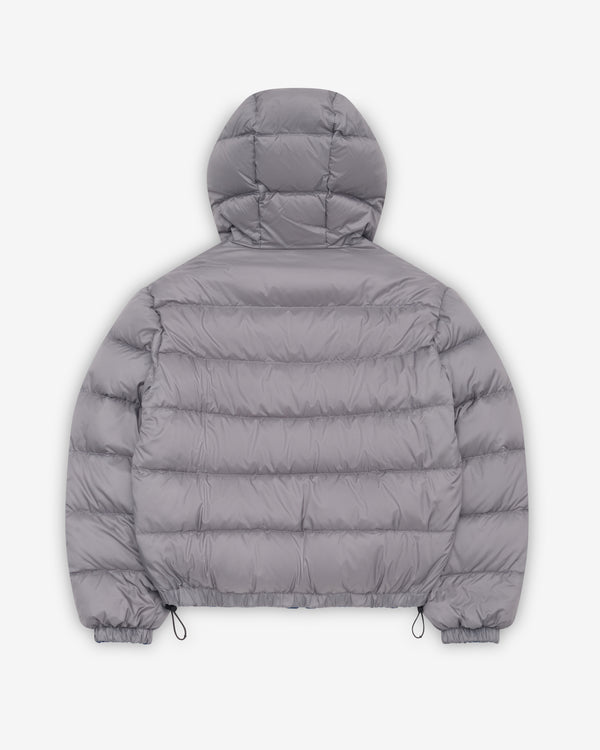 Miu Miu - Women's Light Pongé Down Hoodie - (Steel Gray)