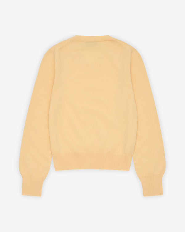 Miu Miu - Women's V-Neck Wool Pullover - (Cream)