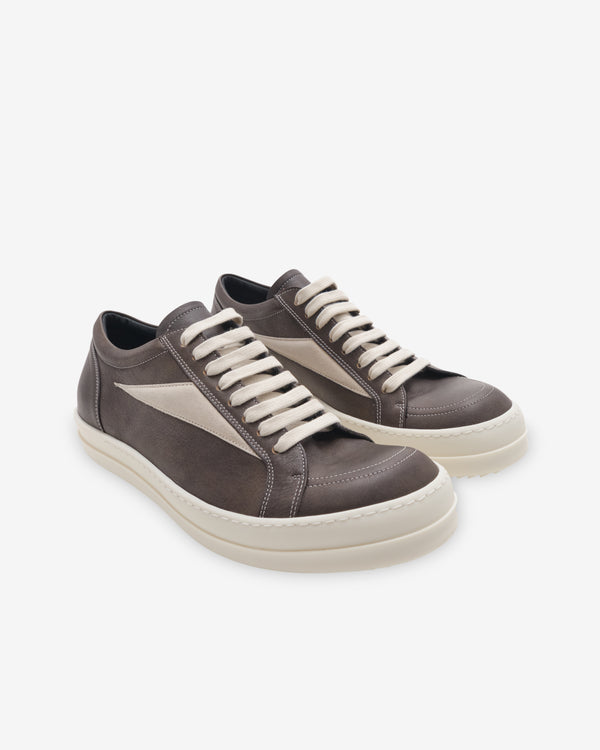 Rick Owens - Men's Vintage Sneaks - (Washed Black/Milk)