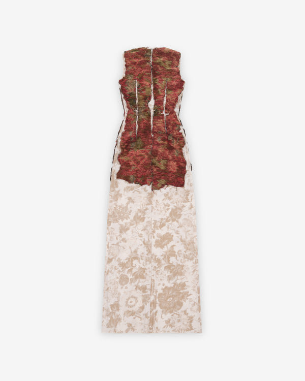 Maison Margiela - Women's Tapestry Maxi Dress - (Bordeaux)