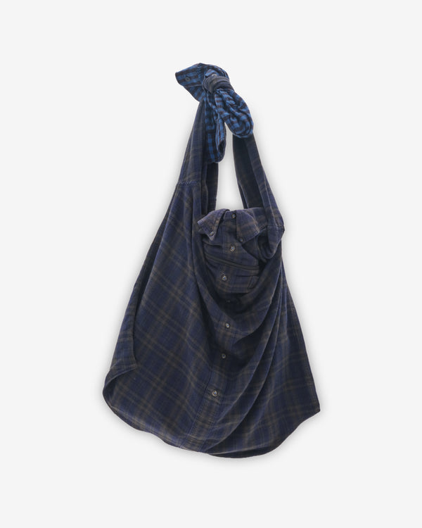 Westfall - Men's Zip Flannel Tote Bag - (Blue)