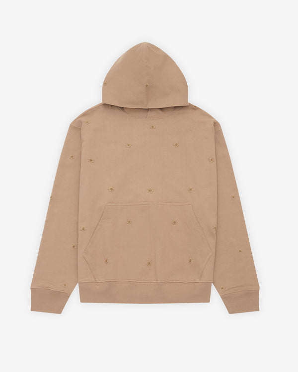 Kartik Research - Men's Hand-Embroidered Hoodie - (Oatmeal)