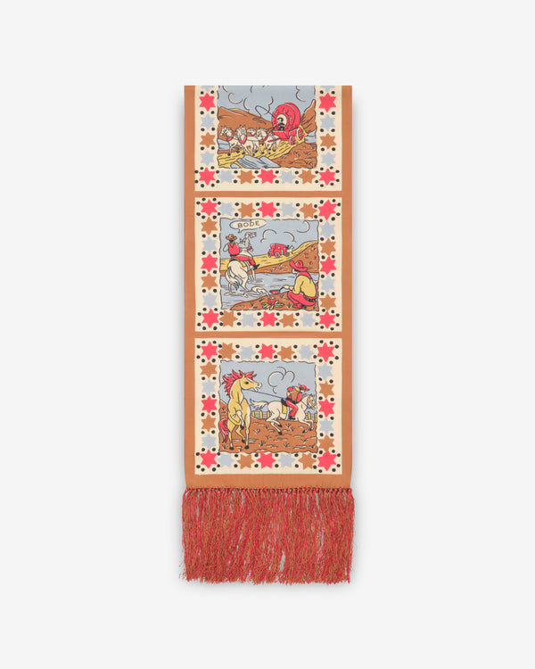 Bode - Men's Cowboy Comic Scarf - (Multi)