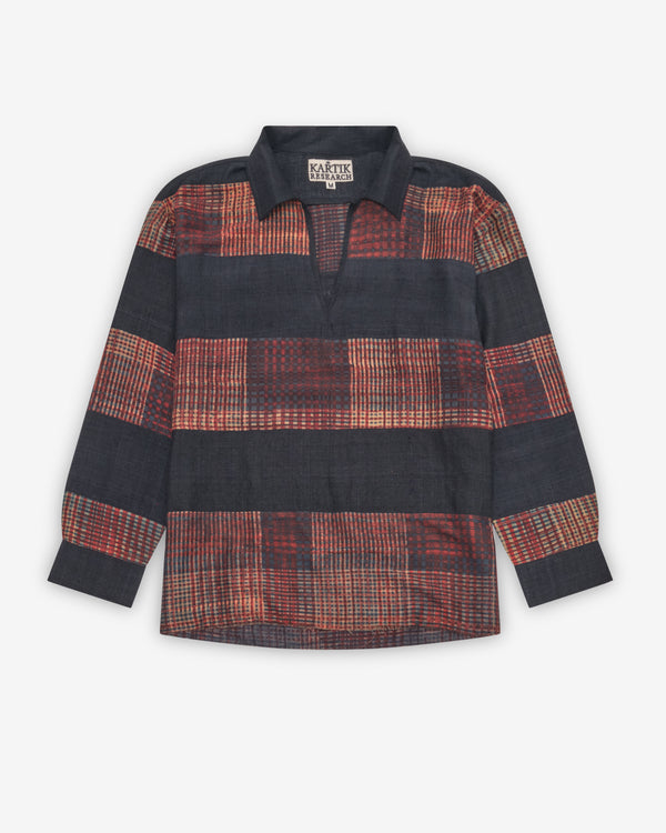 Kartik Research - Men's Rugby Shirt - (Black/Red)