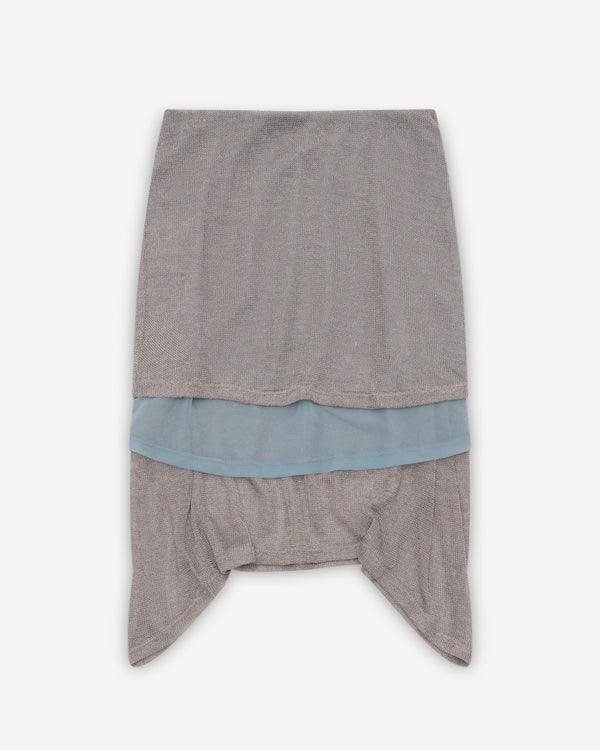 Eckhaus Latta - Women's Gossamer Skirt - (Gunmetal)