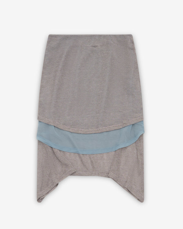 Eckhaus Latta - Women's Gossamer Skirt - (Gunmetal)