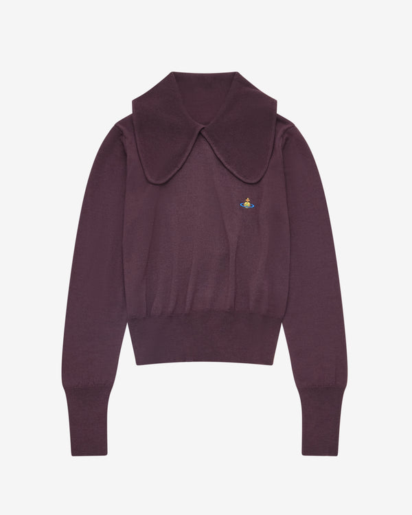 Vivienne Westwood - Women's Tie Bea Polo Jumper - (Dark Mahogany)