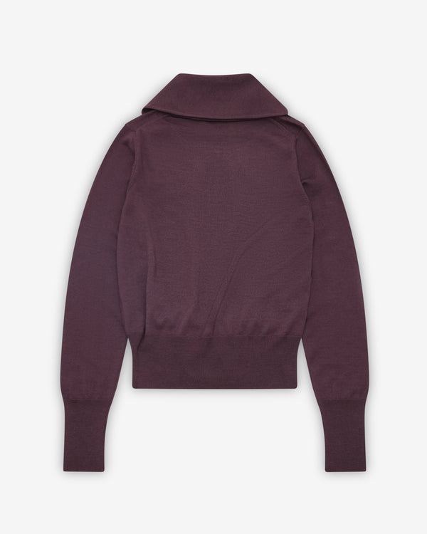 Vivienne Westwood - Women's Tie Bea Polo Jumper - (Dark Mahogany)