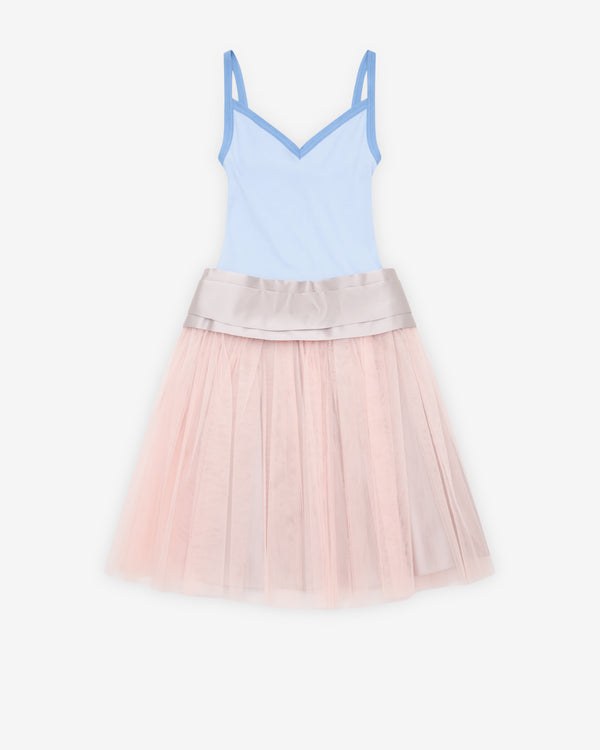 August Barron - Women's Singlet Prom Dress - (Blue/Pink)