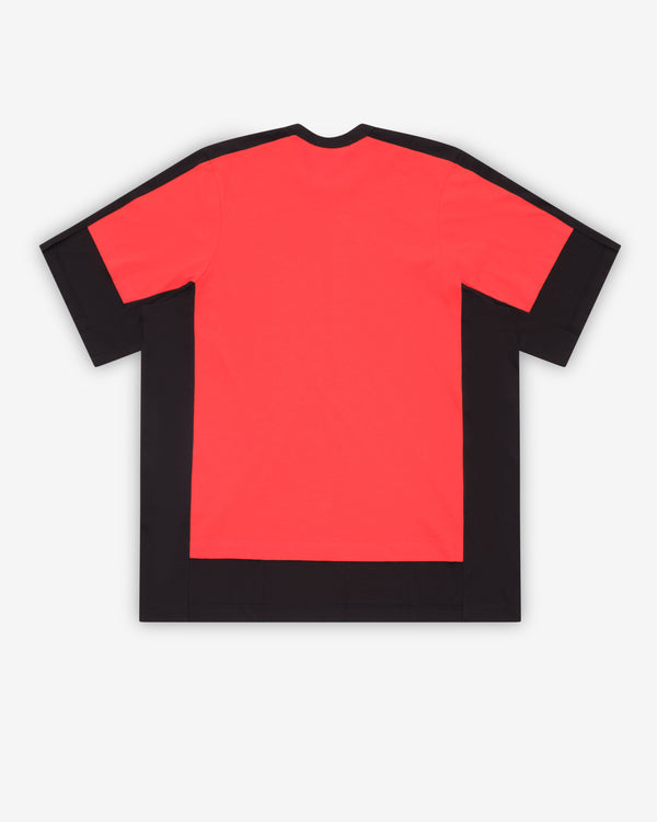 CDG Shirt - Men's Layered T-Shirt - (Black/Red)