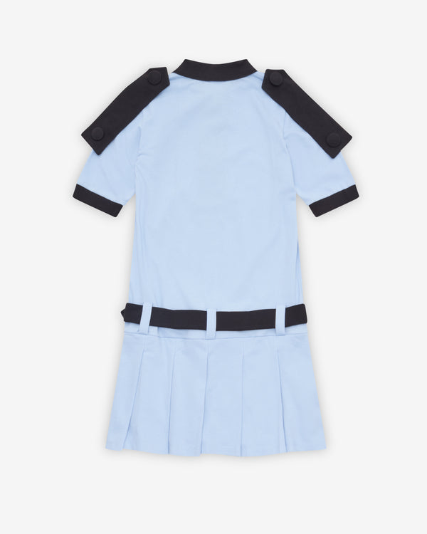 Vaquera - Women's Crest Polo Dress - (Blue/Black)