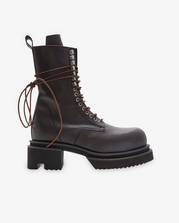 Rick Owens - Men's Lace Up Bogun - (Grease)