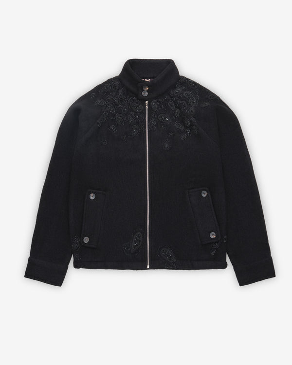Kartik Research - Paisley Harrington Jacket - (Black)