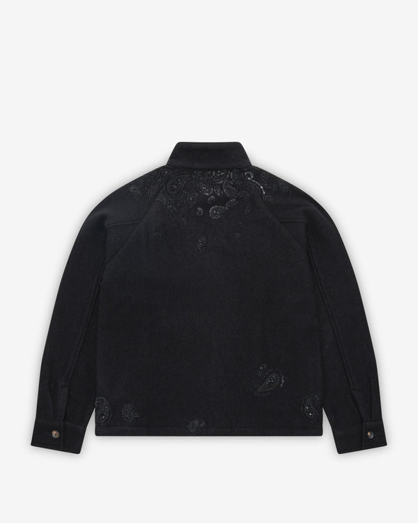 Kartik Research - Paisley Harrington Jacket - (Black)