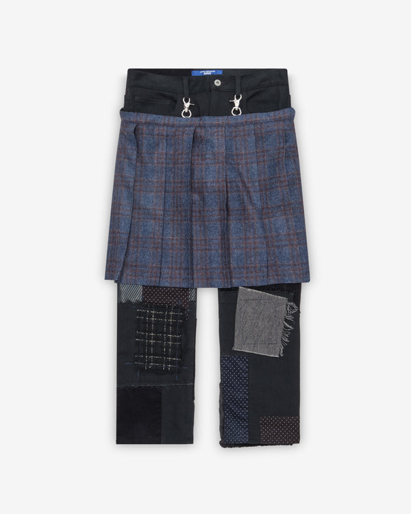 Junya Watanabe Man - Men's Skirt Trousers - (Black/Mix)