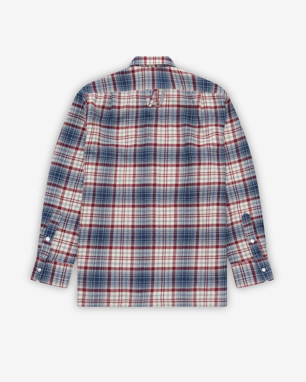 Willy Chavarria - Men's Woolen Shirt - (Peacoat)