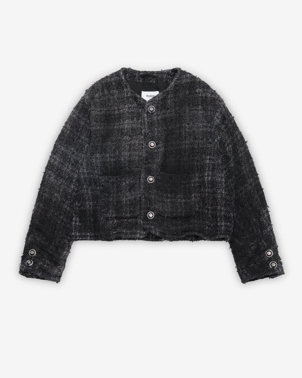 Doublet - Women's Smog Air Stained Tweed Jacket - (Black)
