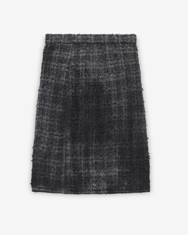 Doublet - Women's Smog Air Stained Tweed Skirt - (Black)